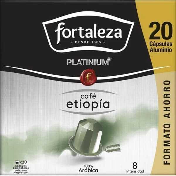 Café Etiopía compatible Nespresso FORTALEZA, caja 20 uds - 20 ud - Imagen del producto en Findit