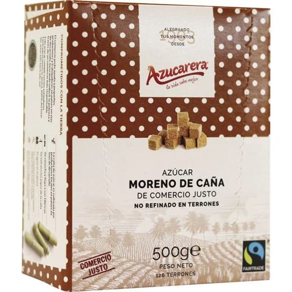 Terrones de azúcar moreno sin envasar AZUCARERA, caja 500 g - 0.5 kg - Imagen del producto en Findit