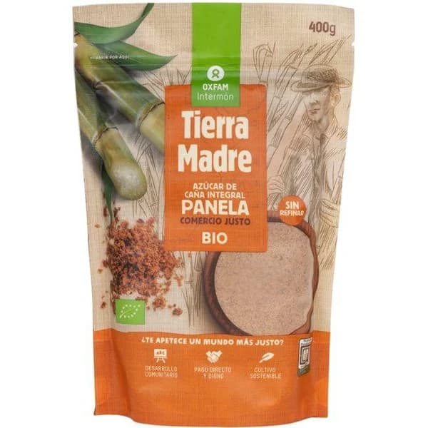 Panela azúcar de caña integral eco INTERMON OXFAM, bolsa 400 g - 0.4 kg - Imagen del producto en Findit
