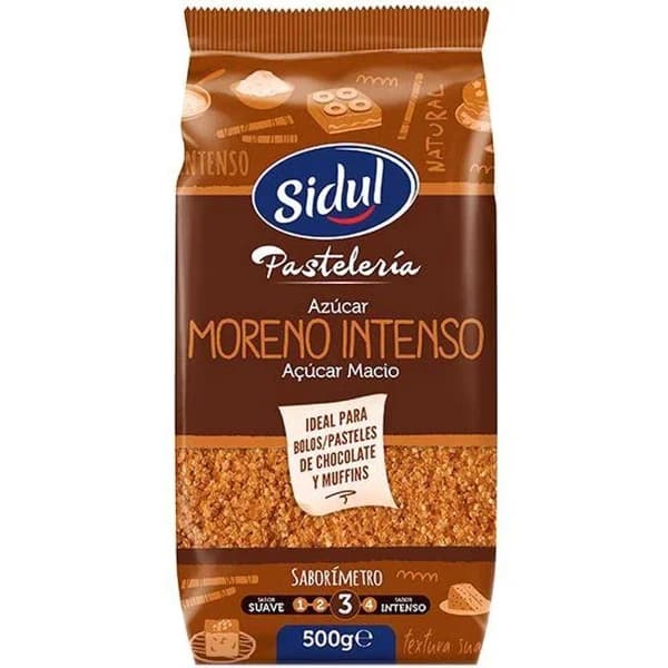 Azúcar moreno intenso SIDUL, paquete 500 g - 1 ud - Imagen del producto en Findit