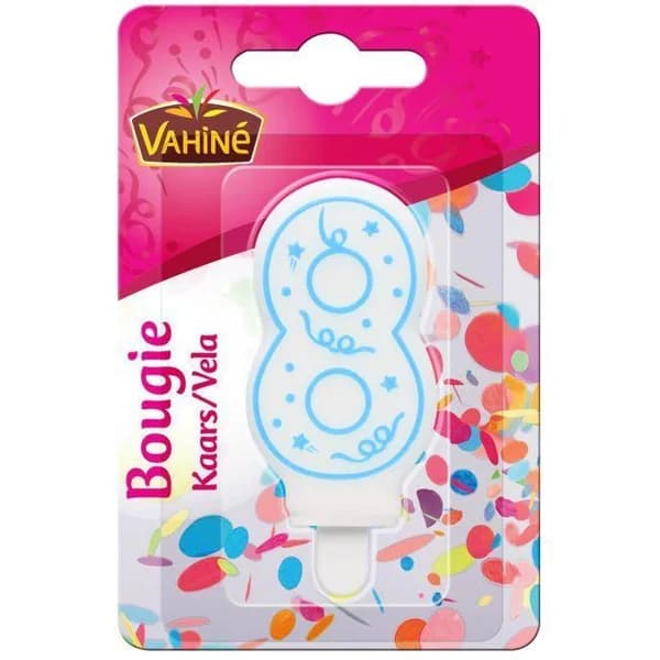 Velita número 8 VAHINÉ, blister 1 ud - 1 ud - Imagen del producto en Findit