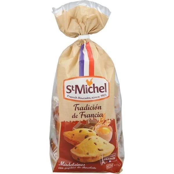 Magdalena con pepitas de chocolate ST MICHEL, paquete 250 g - 0.25 kg - Imagen del producto en Findit