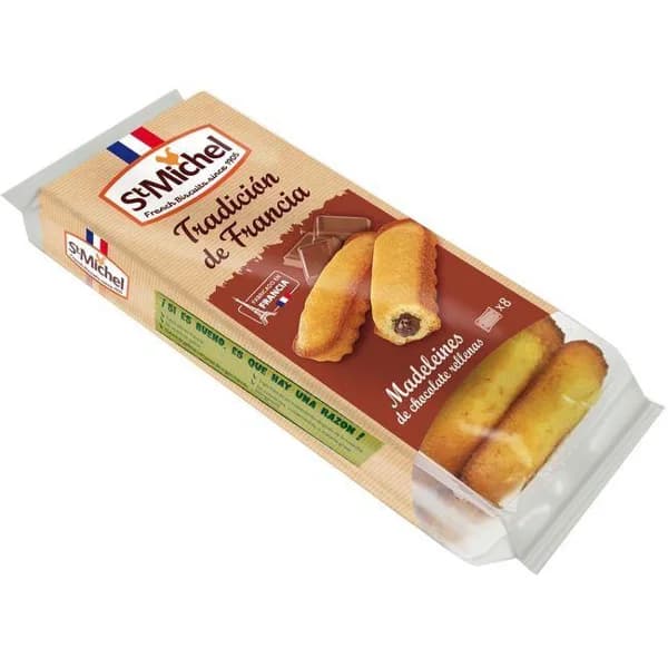 Magdalena rellena de chocolate ST MICHEL, paquete 240 g - 0.24 kg - Imagen del producto en Findit
