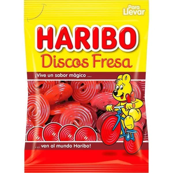 Discos de fresa HARIBO, bolsa 80 g - 0.08 kg - Imagen del producto en Findit