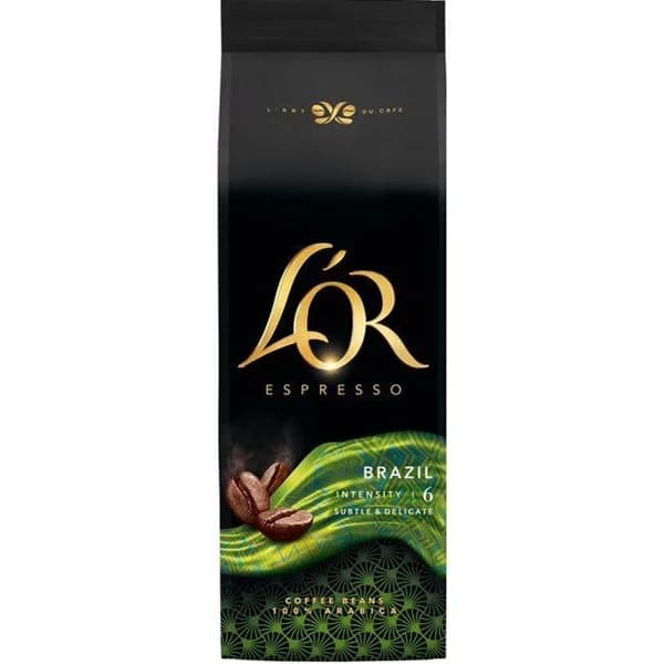 Café en grano origin Brazil L'OR, paquete 500 g - 0.5 kg - Imagen del producto en Findit