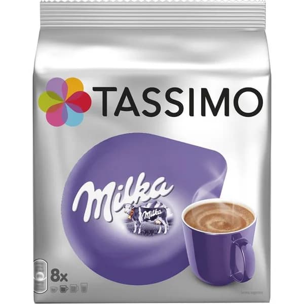 Chocolate en cápsulas TASSIMO MILKA, paquete 8 uds - 1 ud - Imagen del producto en Findit