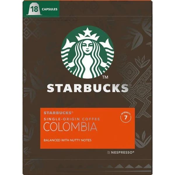 Café Colombia compatible Nespresso STARBUCKS, caja 18 uds - 18 ud - Imagen del producto en Findit