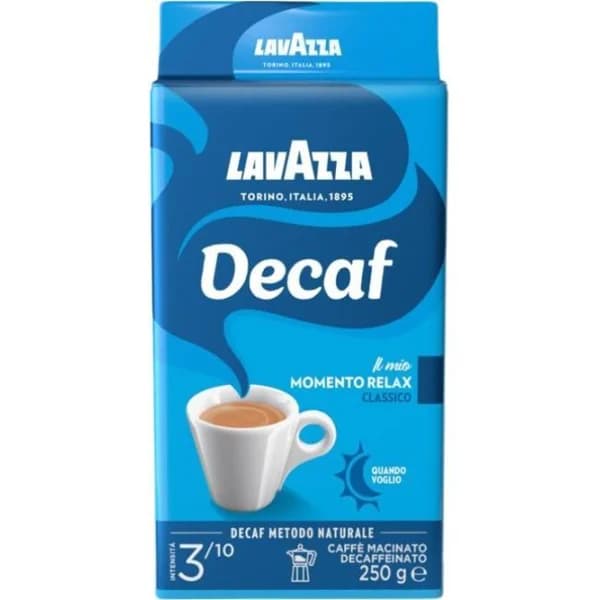 Café molido natural descafeinado LAVAZZA, paquete 250 g - 0.25 kg - Imagen del producto en Findit
