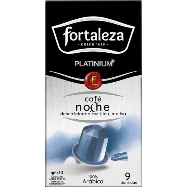 Café descafeinado melisa comp. Nespresso FORTALEZA, caja 10 uds - 10 ud - Imagen del producto en Findit