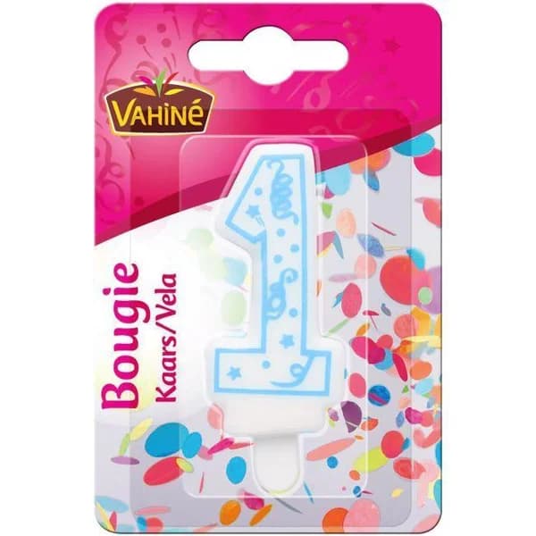 Velita número 1 VAHINÉ, blister 1 ud - 1 ud - Imagen del producto en Findit