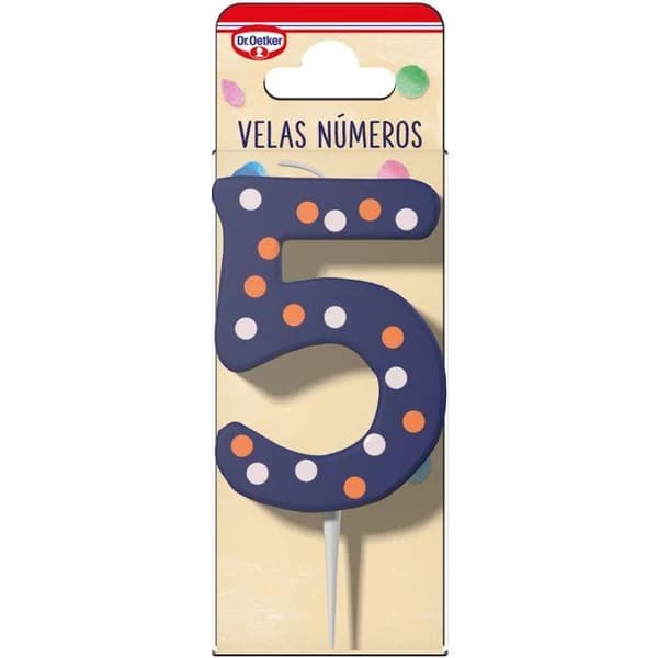 Vela Nº 5 DR. OETKER, pack 1 ud - 1 ud - Imagen del producto en Findit
