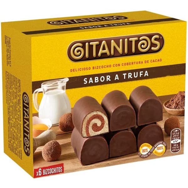 Gitanitos sabor trufa GRANJA SAN FRANCISCO, 6 uds, caja 165 g - 0.17 kg - Imagen del producto en Findit