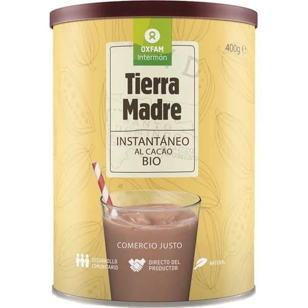 Instantáneo al cacao bio INTERMON OXFAM, lata 400 g - 0.4 kg - Imagen del producto en Findit