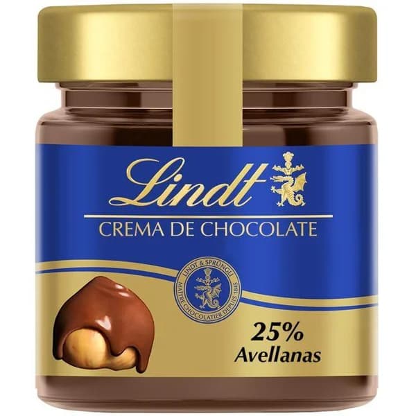 Crema de avellana 25% LINDT, frasco 200 g - 0.2 kg - Imagen del producto en Findit