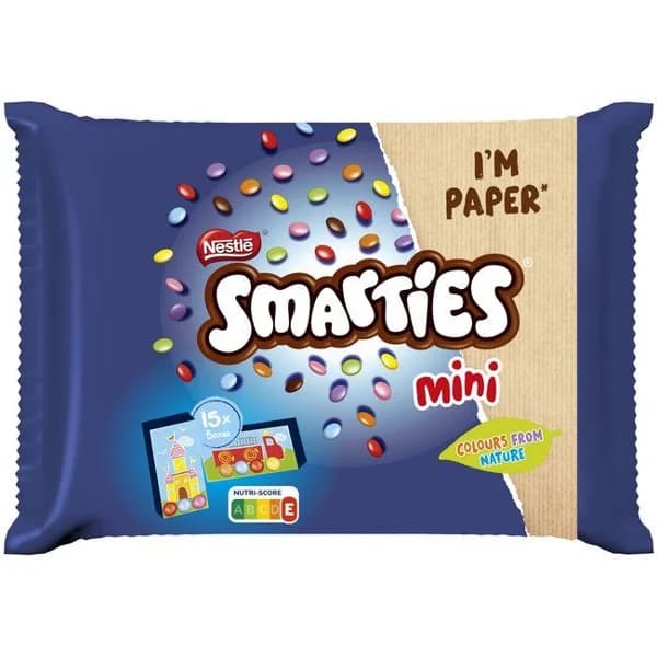 Grageas de chocolate mini SMARTIES, bolsa 216 g - 0.22 kg - Imagen del producto en Findit