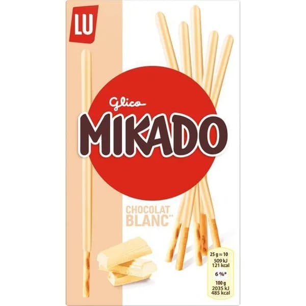 Galleta de chocolate blanco MIKADO, paquete 70 g - 0.07 kg - Imagen del producto en Findit