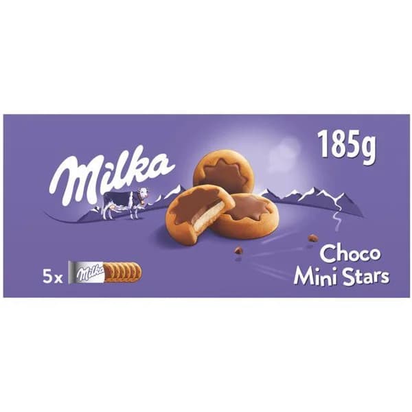 Estrellas chocolate minis MILKA, tableta 185 g - 1 ud - Imagen del producto en Findit