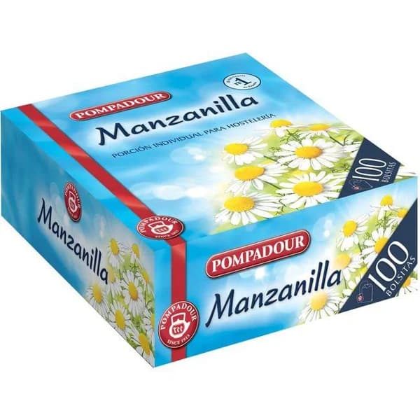 Manzanilla PAMPODOUR, caja 100 sobres - 100 ud - Imagen del producto en Findit