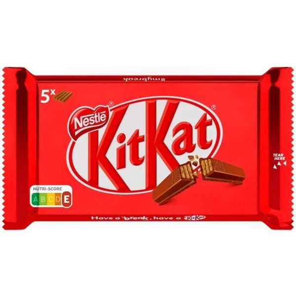 Barrita de chocolate KIT KAT, pack 5x41,5 g - 1 ud - Imagen del producto en Findit
