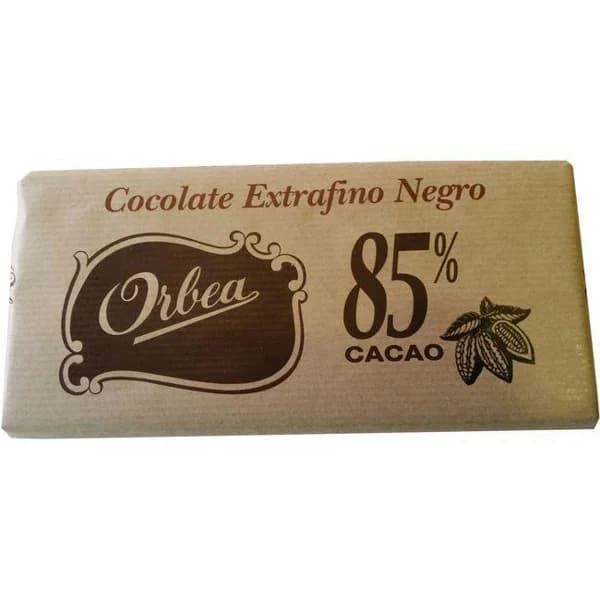 Chocolate negro 85 % cacao ORBEA, tableta 100 g - 0.1 kg - Imagen del producto en Findit