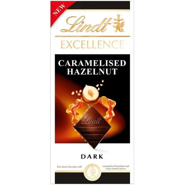 Chocolate con avellanas caramelizadas EXCELLENCE, tableta 100 g - 0.1 kg - Imagen del producto en Findit
