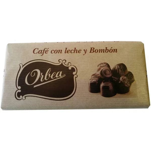 Chocolate con leche de bombón-café ORBEA, tableta 125 g - 0.13 kg - Imagen del producto en Findit