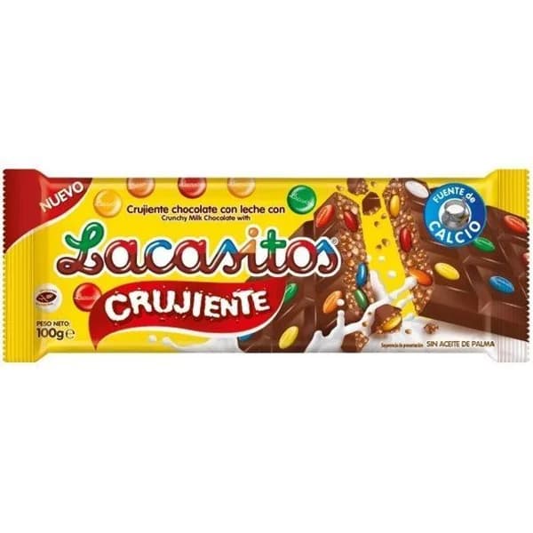 Chocolate crujiente LACASITOS, tableta 100 g - 0.1 kg - Imagen del producto en Findit