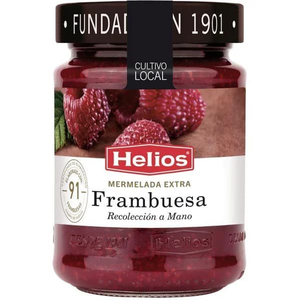 Mermelada de frambuesa HELIOS, frasco 340 g - 0.34 kg - Imagen del producto en Findit