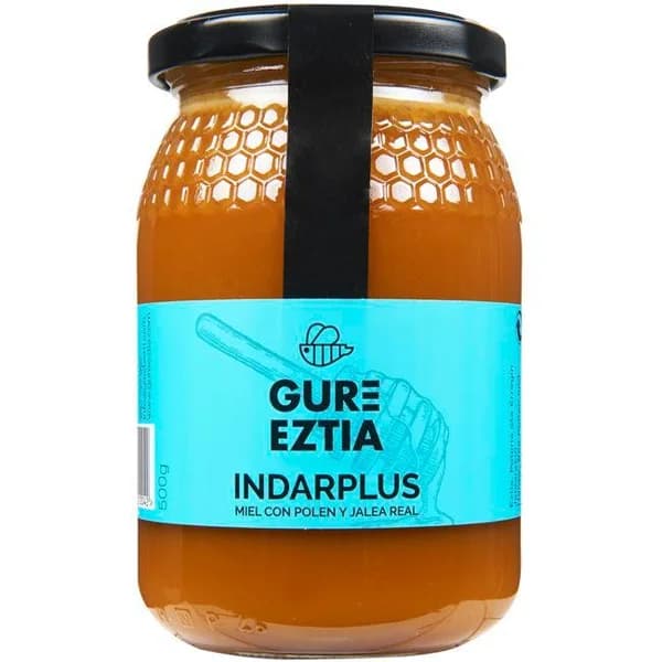 Miel con polen y jalea GURE EZTIA Indarplus, frasco 500 g - 0.5 kg - Imagen del producto en Findit