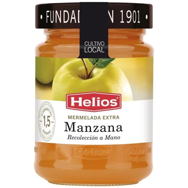 Mermelada de manzana HELIOS, tarro 340 g - 0.34 kg - Imagen del producto en Findit