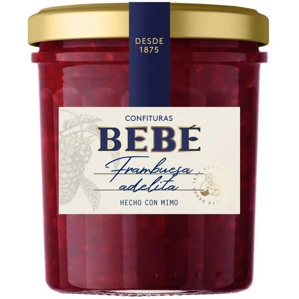 Confitura de frambuesa BEBÉ, frasco 370 g - 0.37 kg - Imagen del producto en Findit