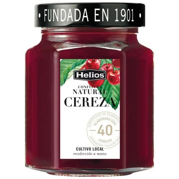 Confitura natural de crereza HELIOS, frasco 330 g - 0.33 kg - Imagen del producto en Findit