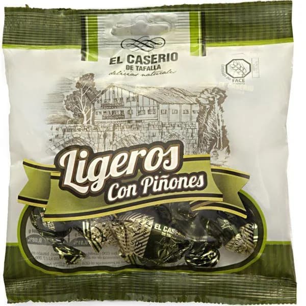 Caramelo con piñones s/ azúcar EL CASERIO DE TAFALLA, bolsa 85 g - 1 ud - Imagen del producto en Findit