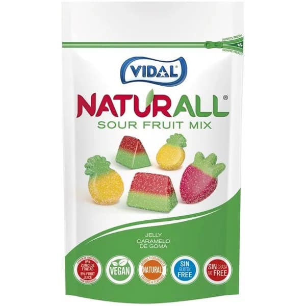 Gominolas de pica fruta mix VIDAL, bolsa 180 g - 1 ud - Imagen del producto en Findit