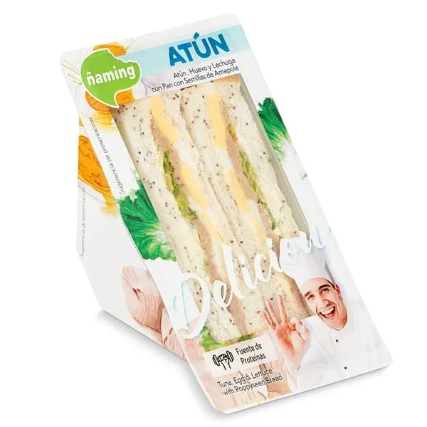 Sándwich con atún Ñaming bandeja 200 g - 0.2 ud - Imagen del producto en Findit