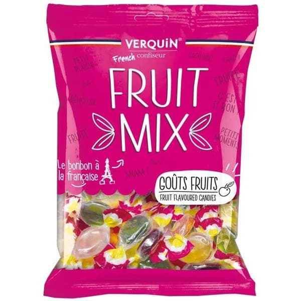Caramelo de frutas cristal VERQUIN, bolsa 125 g - 1 ud - Imagen del producto en Findit