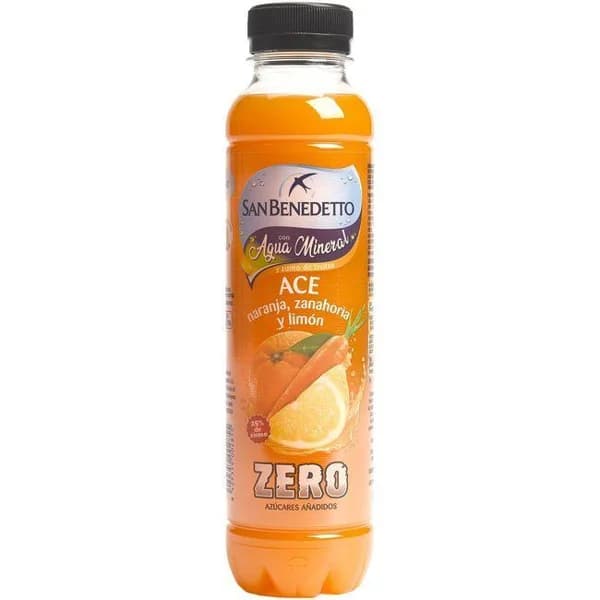 Agua mineral con zumo de naranja S. BENEDETTO, botellín 40 cl - 0.4 l - Imagen del producto en Findit