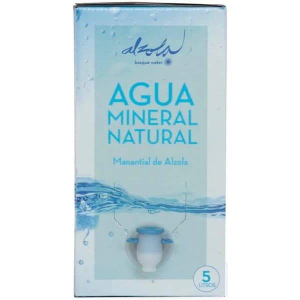 Agua mineral ALZOLA, ecobox 5 litros - 5 l - Imagen del producto en Findit