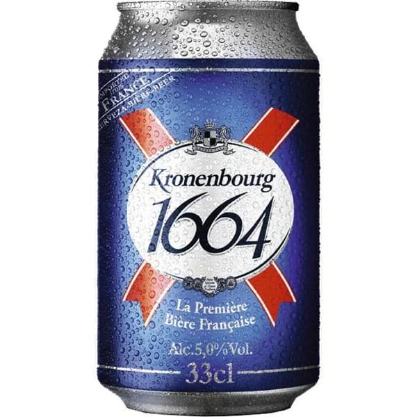 Cerveza KRONENBOURG, lata 33 cl - 0.33 l - Imagen del producto en Findit