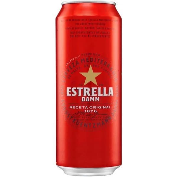 Cerveza ESTRELLA DAMM Estrella, lata 50 cl - 0.5 l - Imagen del producto en Findit