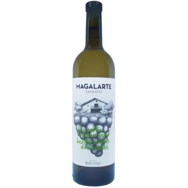 Txakoli D.O. Bizkaia MAGALARTE ZAMUDIO, botella 75 cl - 0.75 l - Imagen del producto en Findit
