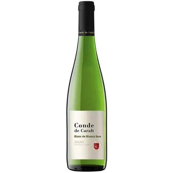 Vino Blanco Seco Cataluña CONDES DE CARALT, botella 75 cl - 0.75 l - Imagen del producto en Findit