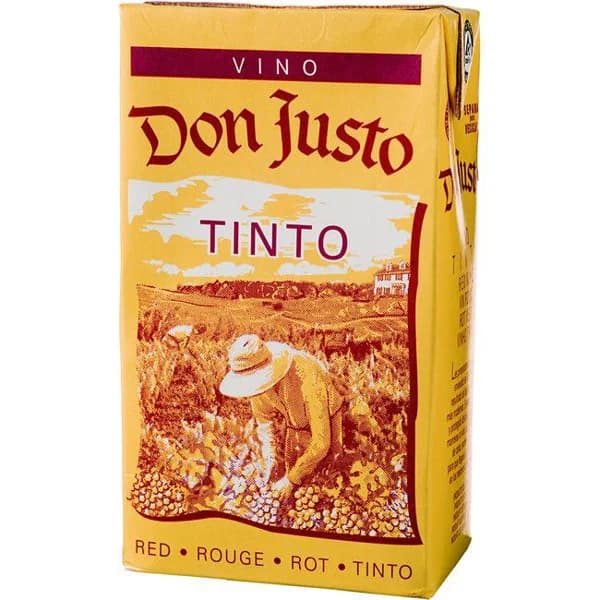 Vino Tinto DON JUSTO, brik 1 litro - 1 l - Imagen del producto en Findit
