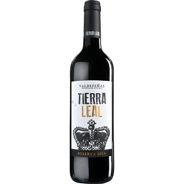 Vino Tinto Reserva Valdepeñas TIERRA LEAL, botella 75 cl - 0.75 l - Imagen del producto en Findit