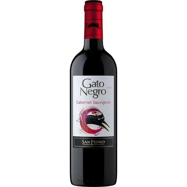 Vino Tinto Cabernet Sauvignon Chile GATO NEGRO, botella 75 cl - 0.75 l - Imagen del producto en Findit