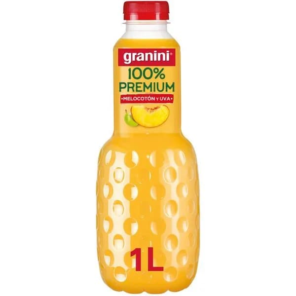 Zumo de melocotón y uva 100% Premium GRANINI, botella 1 litro - 1 l - Imagen del producto en Findit