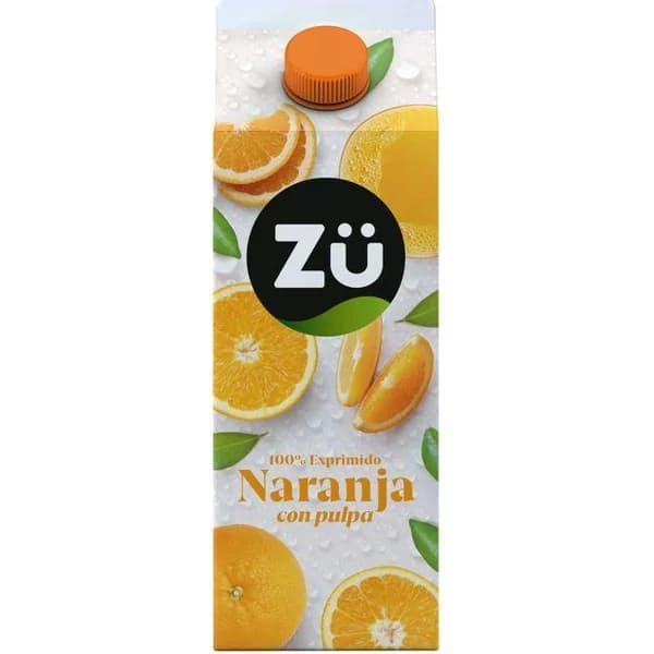 Zumo de naranja con pulpa ZÜ, brik 1,75 litros - 1.75 ud - Imagen del producto en Findit