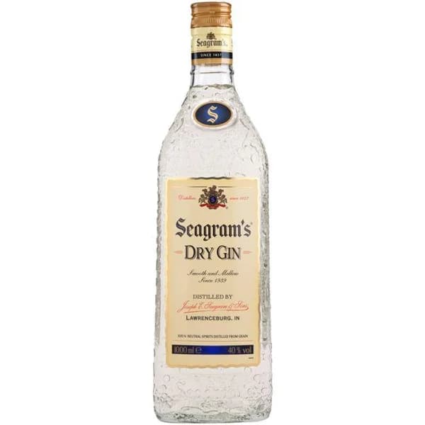 Ginebra SEAGRAMS, botella 1 litro - 1 l - Imagen del producto en Findit