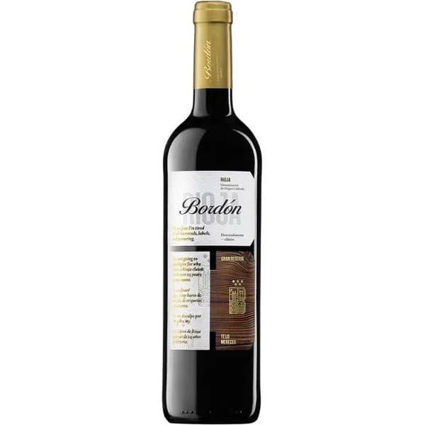 Vino Tinto Gran Reserva Rioja BORDÓN, botella 75 cl - 0.75 l - Imagen del producto en Findit