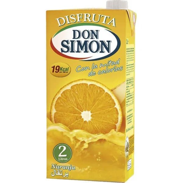 Néctar de naranja DON SIMON Disfruta, brik 2 litros - 1 ud - Imagen del producto en Findit